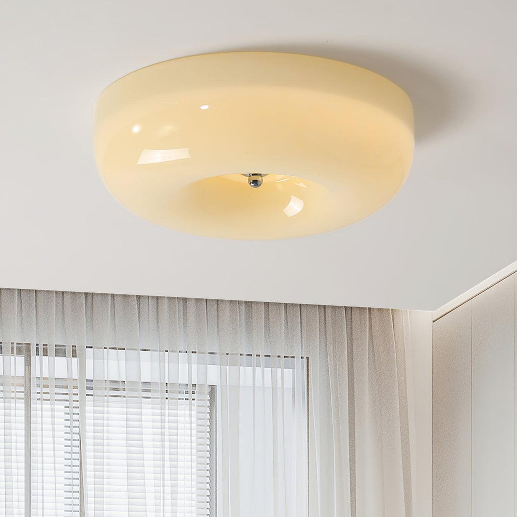 Swirl Glass Ceiling Lamp — White, Coffee, Beige