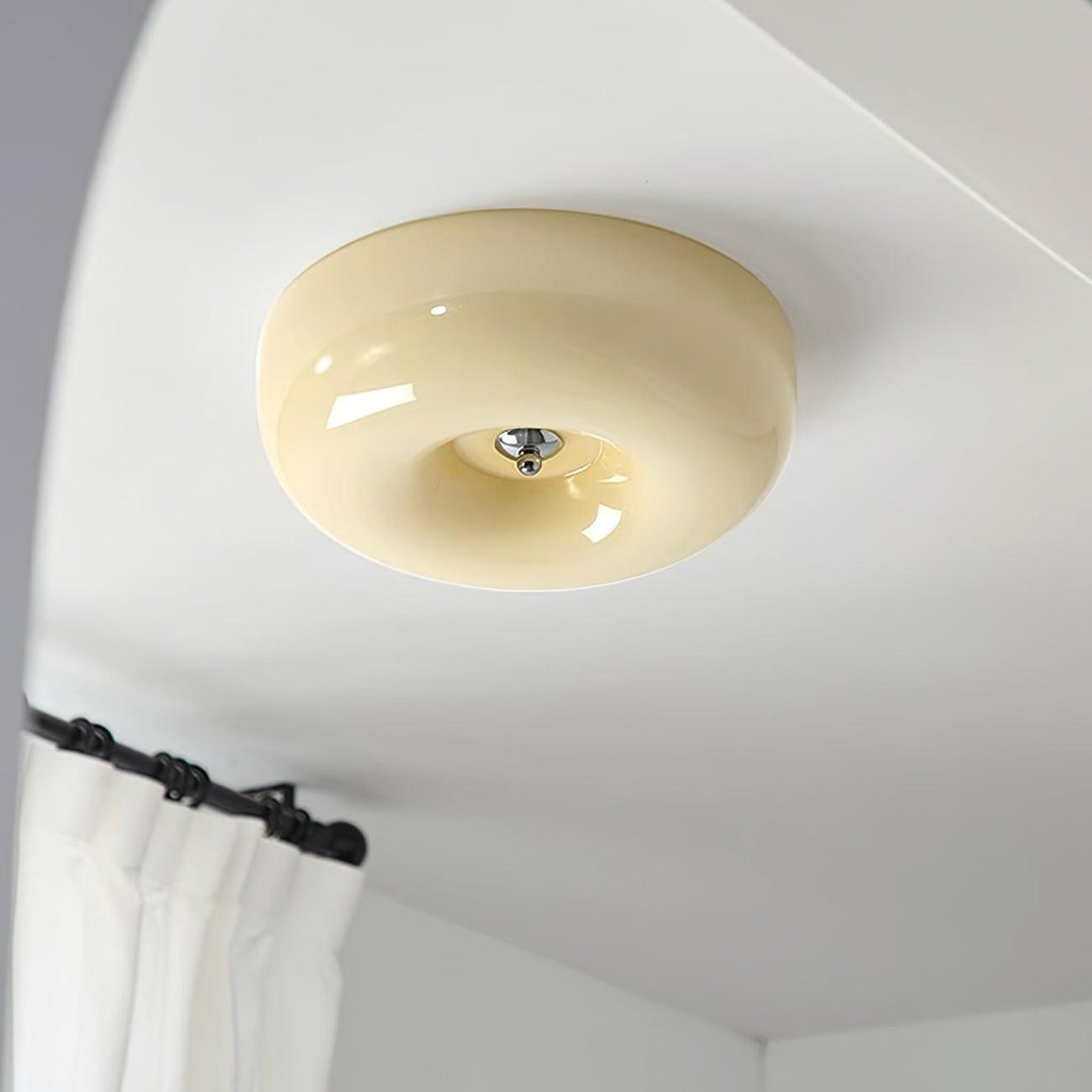 Swirl Glass Ceiling Lamp — White, Coffee, Beige