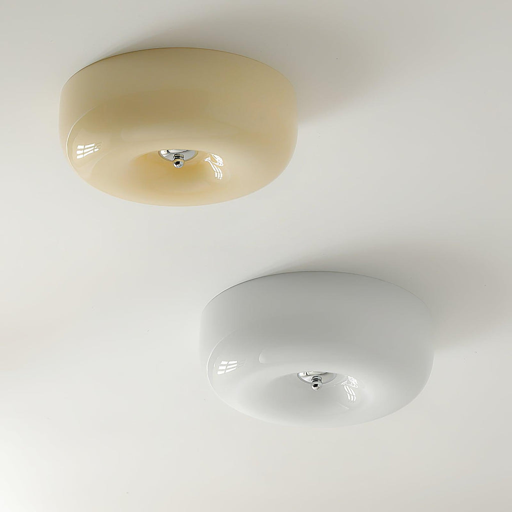 Swirl Glass Ceiling Lamp — White, Coffee, Beige