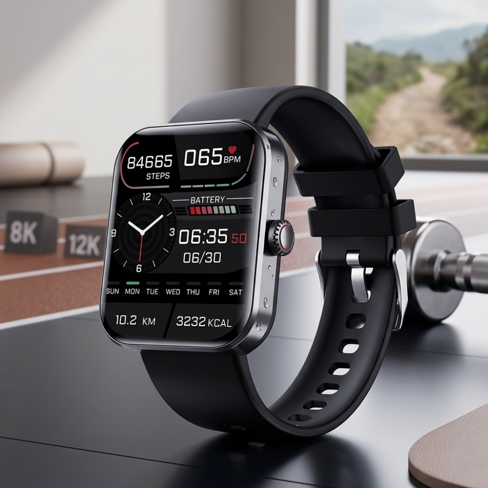 Chytré hodinky s fitness trackerem a Bluetooth hovory