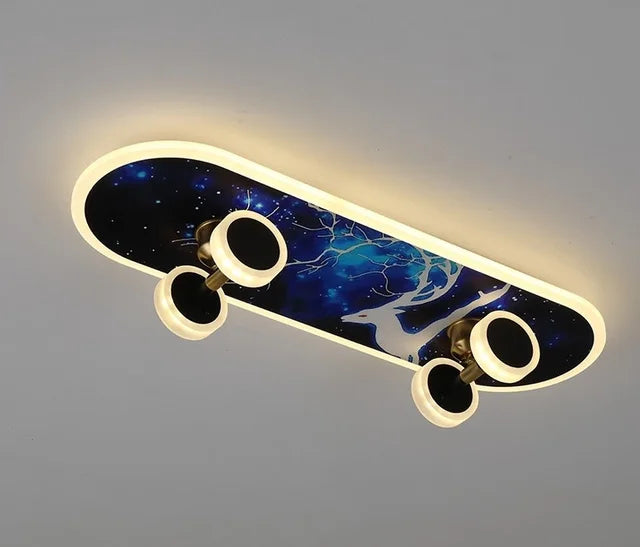 AuroraBoard Kids Night Light Skateboard Lamp For Bedroom