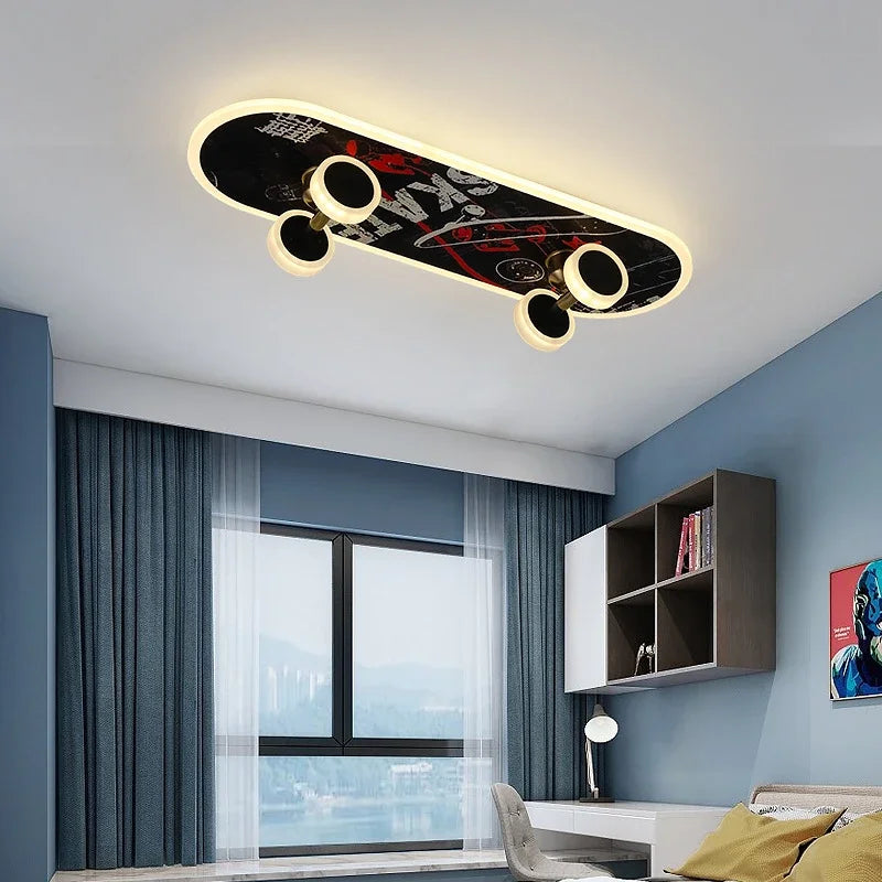 AuroraBoard Kids Night Light Skateboard Lamp For Bedroom