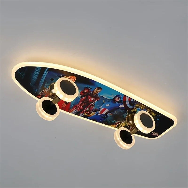 AuroraBoard Kids Night Light Skateboard Lamp For Bedroom