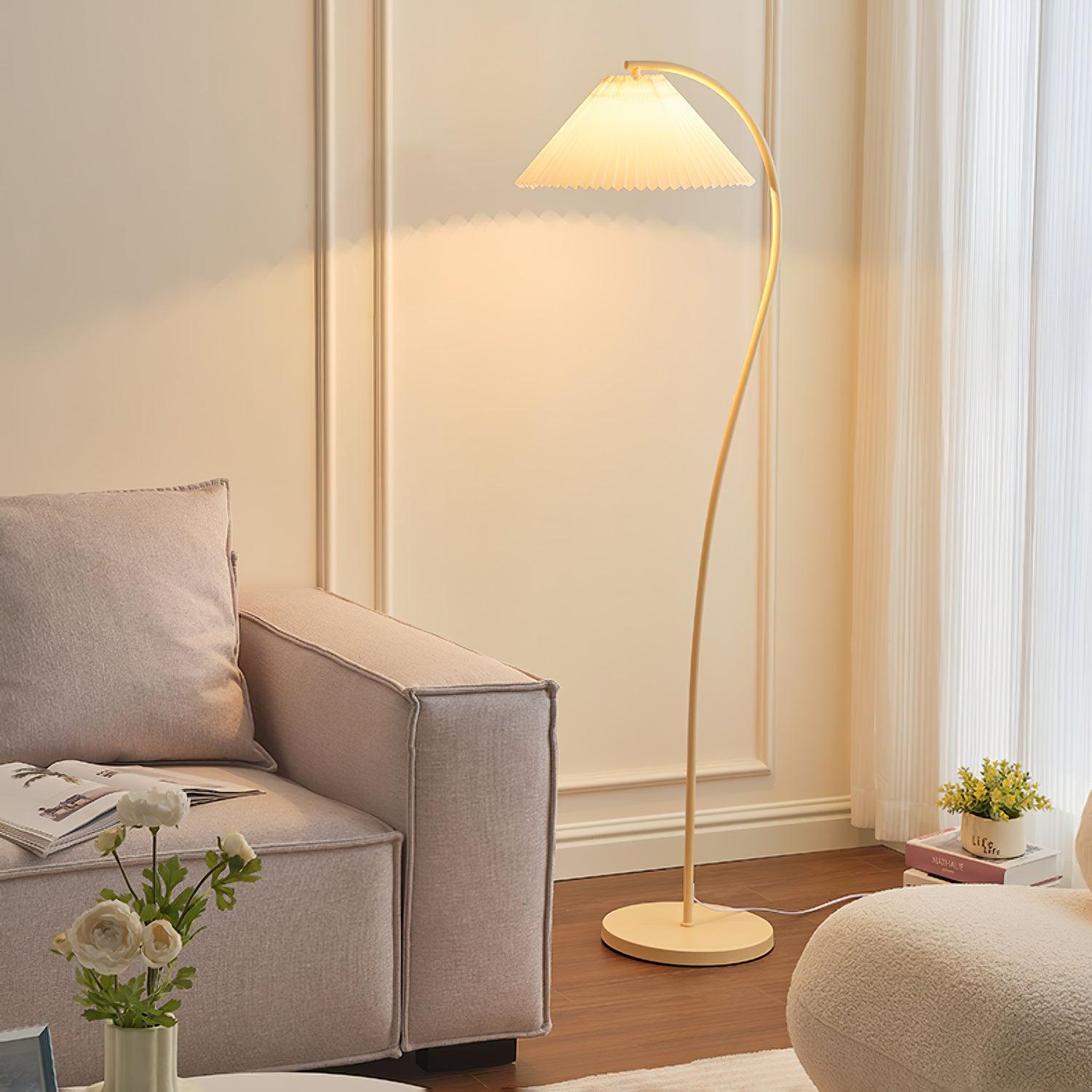 Crescini weiche, plissierte Stehlampe