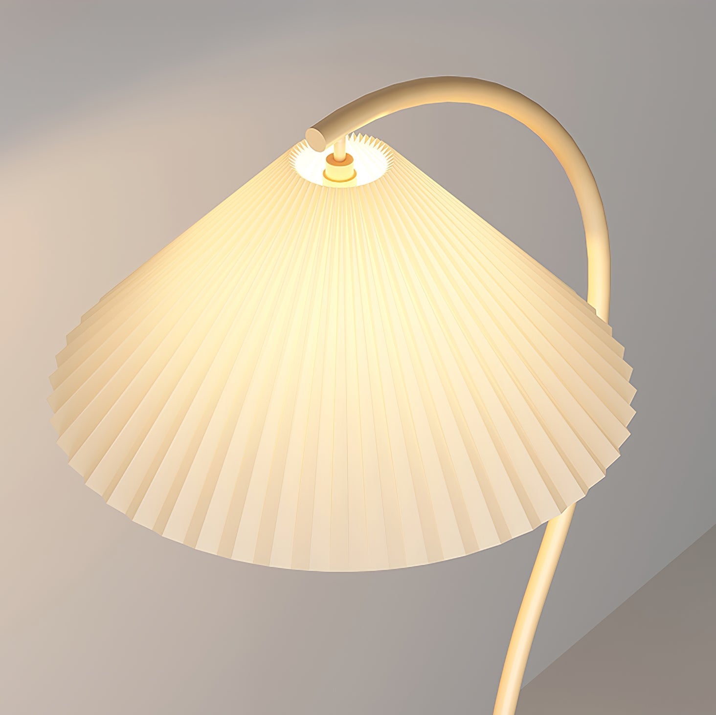 Crescini weiche, plissierte Stehlampe