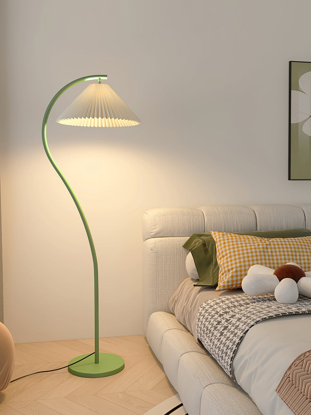 Crescini weiche, plissierte Stehlampe
