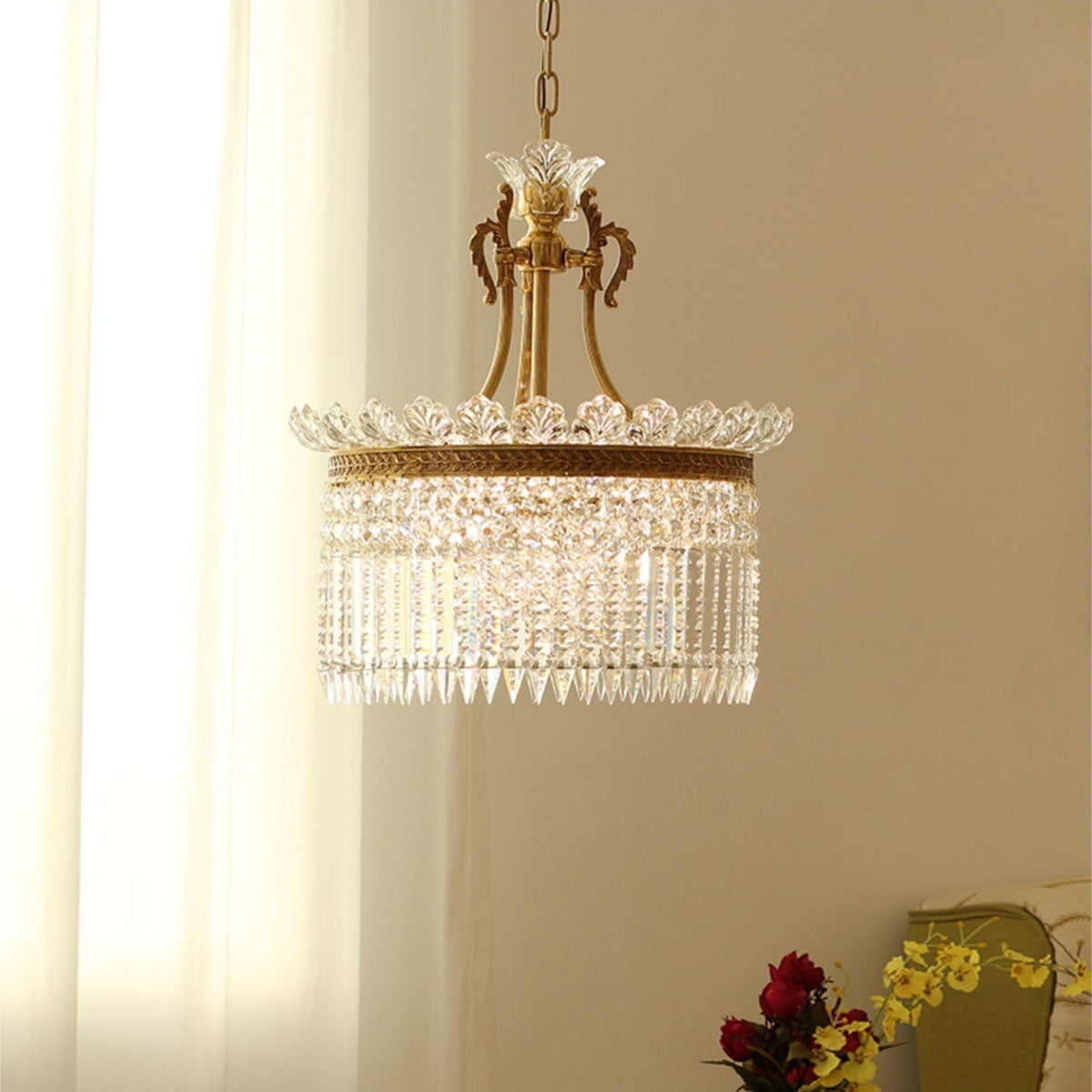 Lampadario French Empire Miles - design rustico di lusso