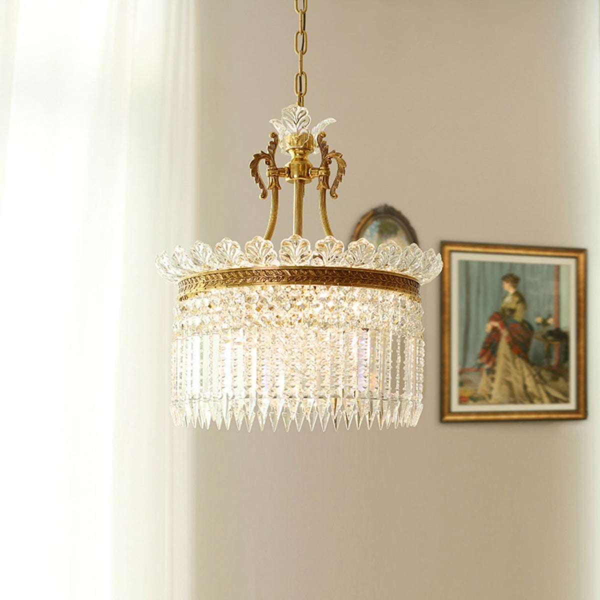 Lampadario French Empire Miles - design rustico di lusso