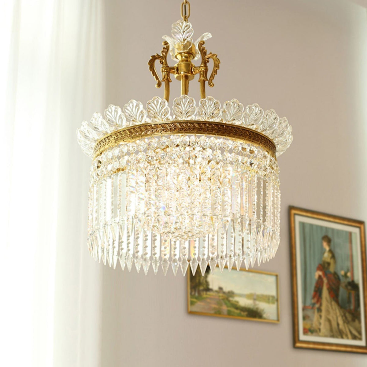 Lampadario French Empire Miles - design rustico di lusso