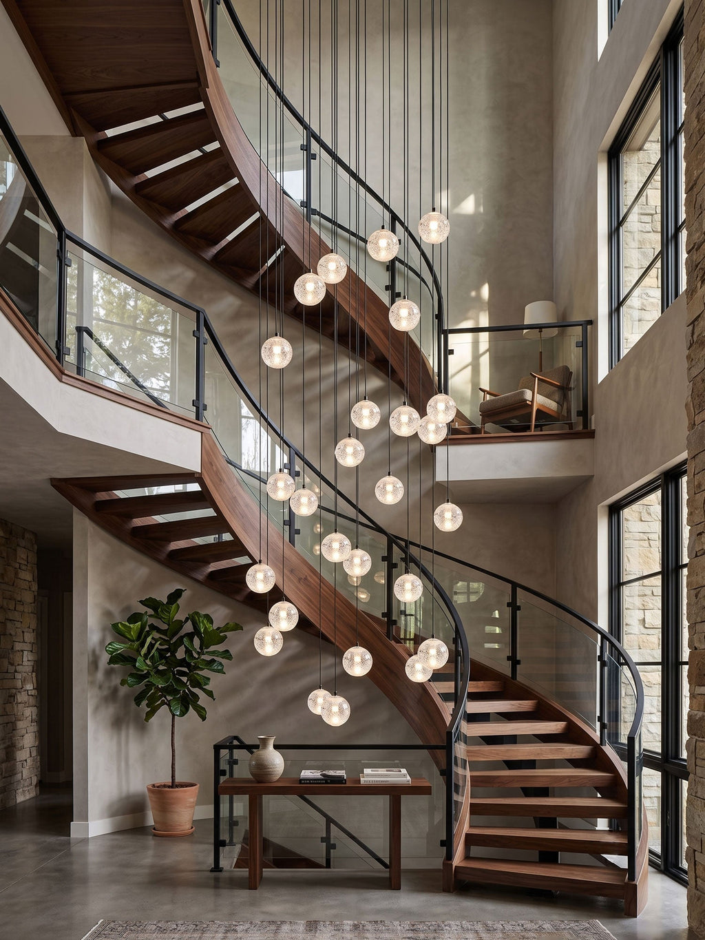 Crystal Bubble Ball Pendant Lamp