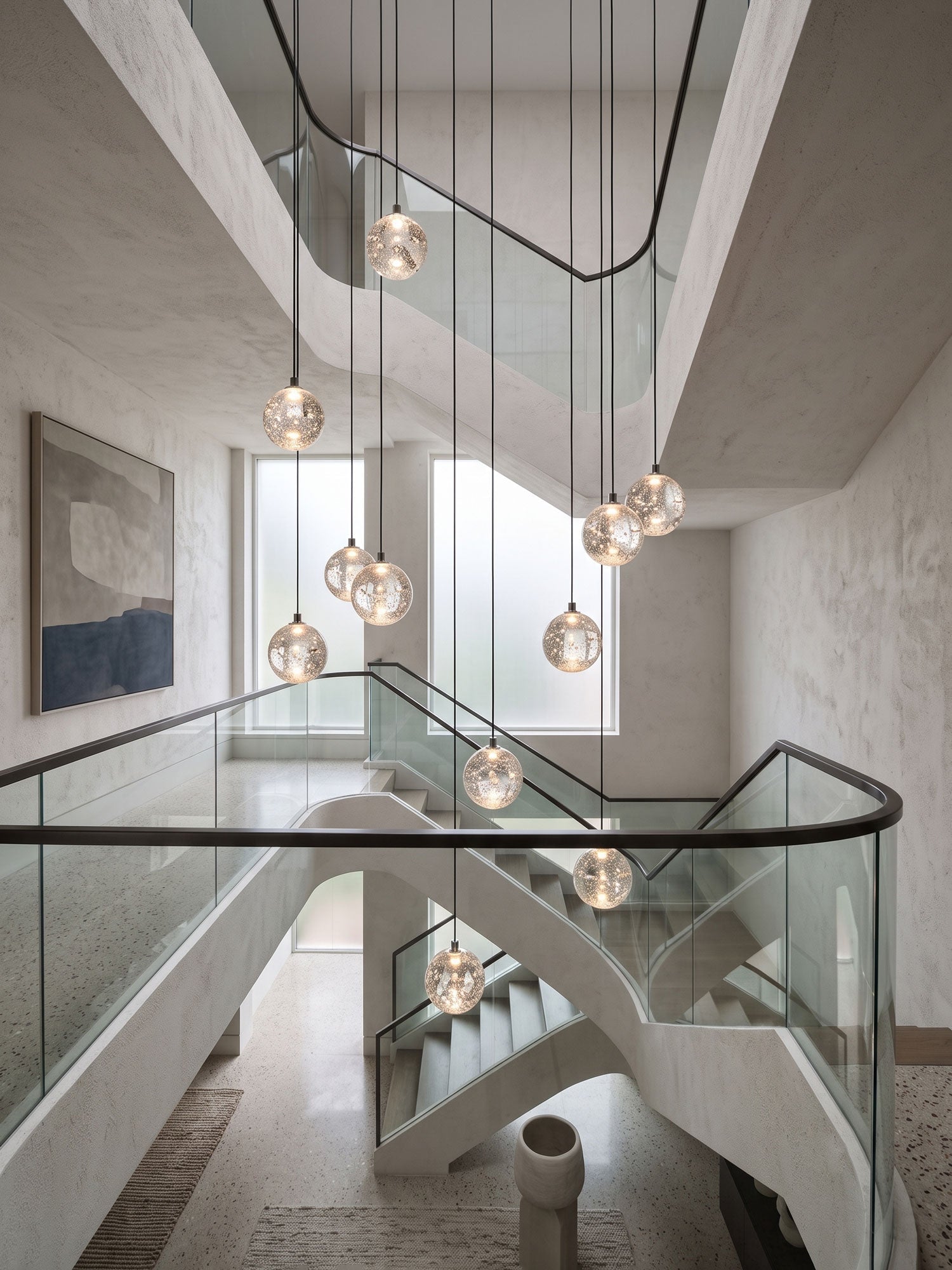 Crystal Bubble Ball Pendant Lamp