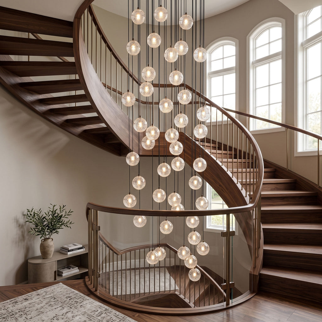 Crystal Bubble Ball Pendant Lamp