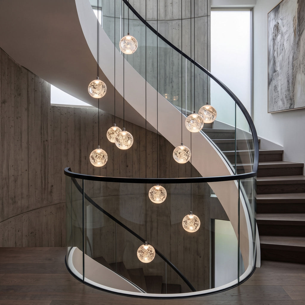 Crystal Bubble Ball Pendant Lamp