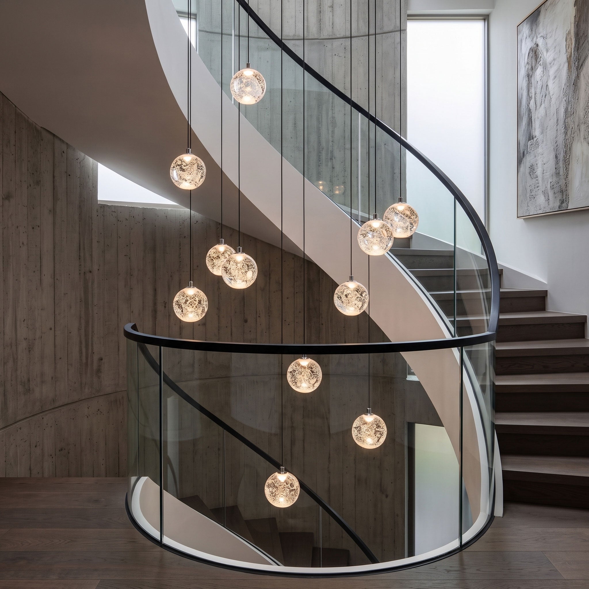 Crystal Bubble Ball Pendant Lamp