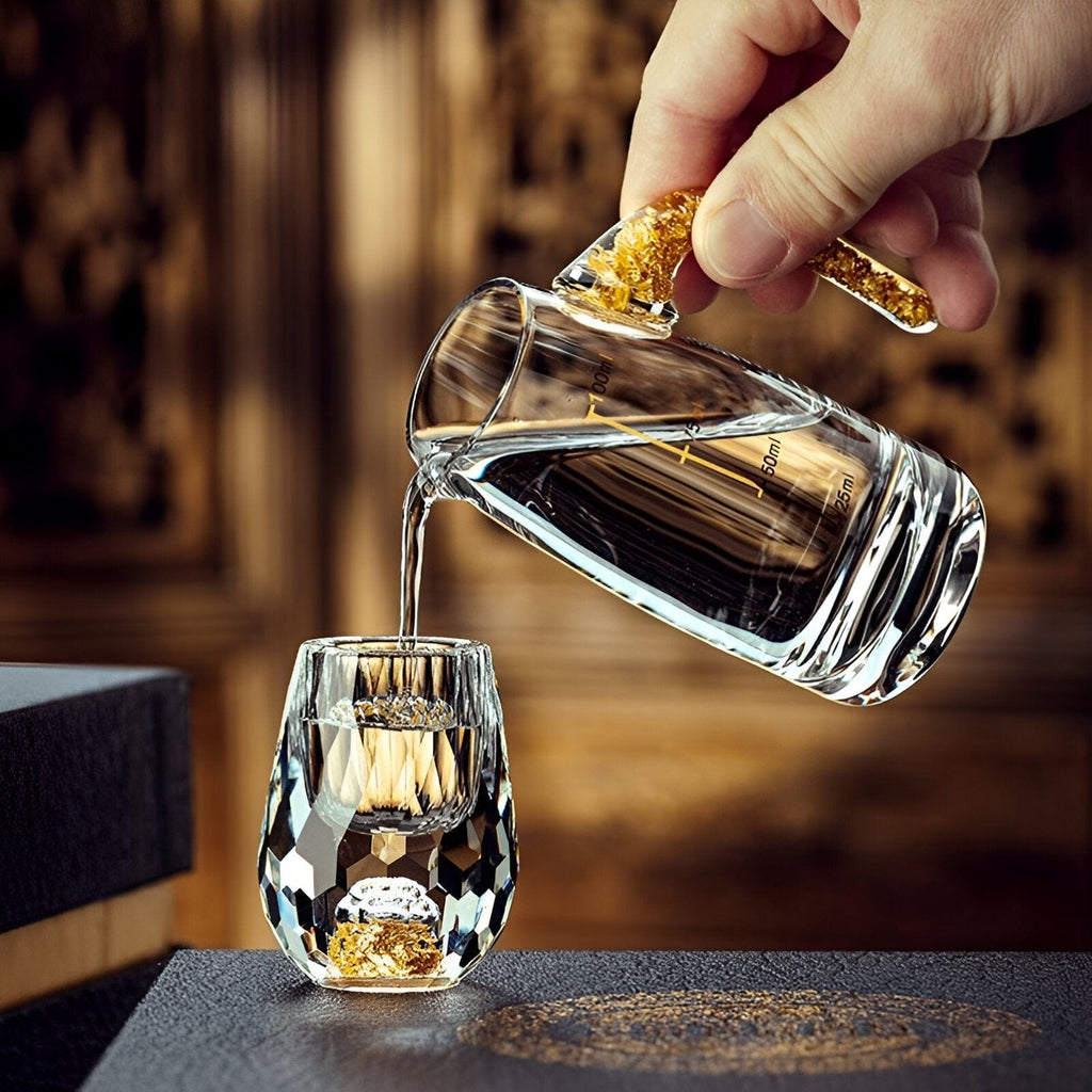 Fundo de Vidro de Cristal de Luxo para Vodka