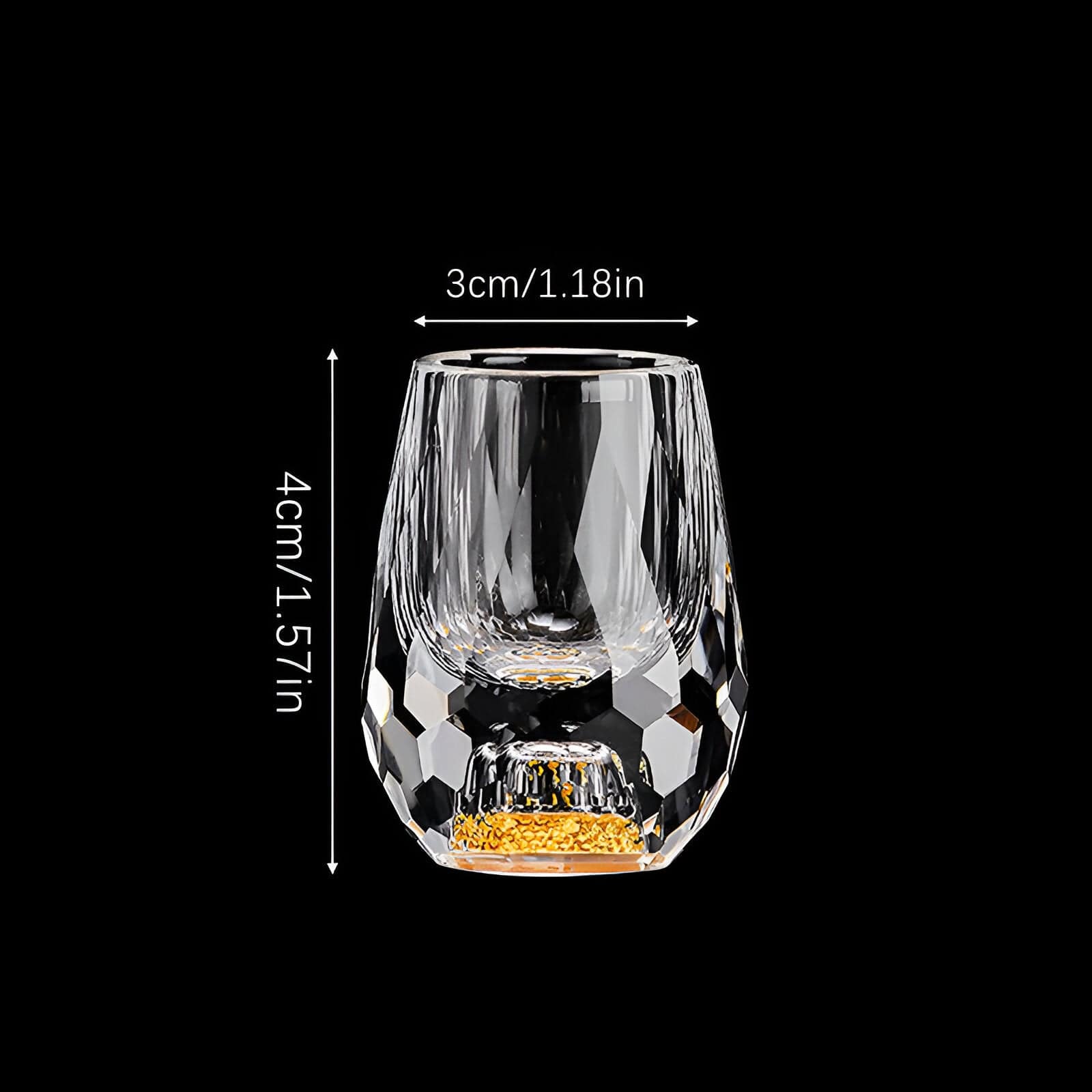 Fundo de Vidro de Cristal de Luxo para Vodka
