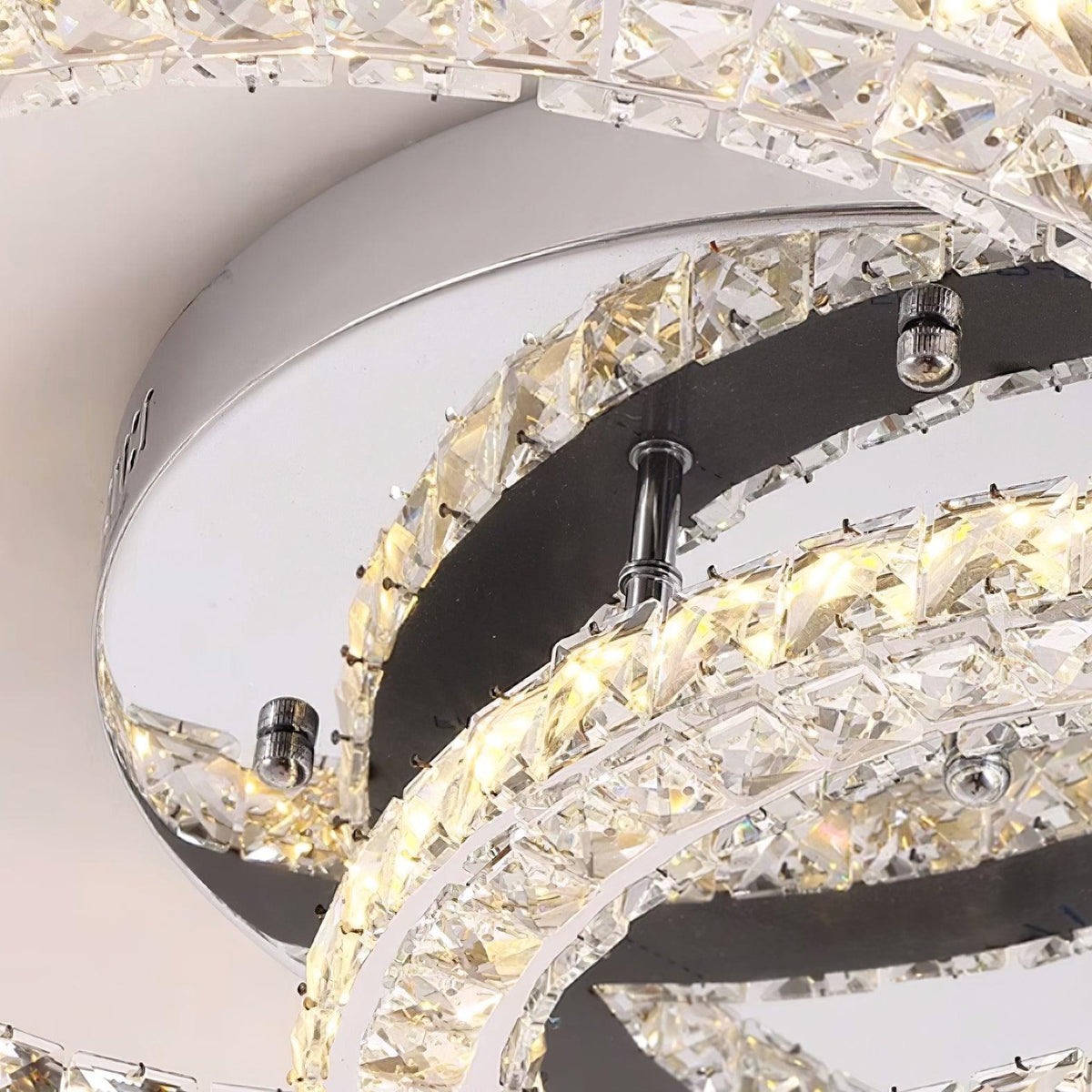 Double C Crystal Ceiling Light — Kristy Collection