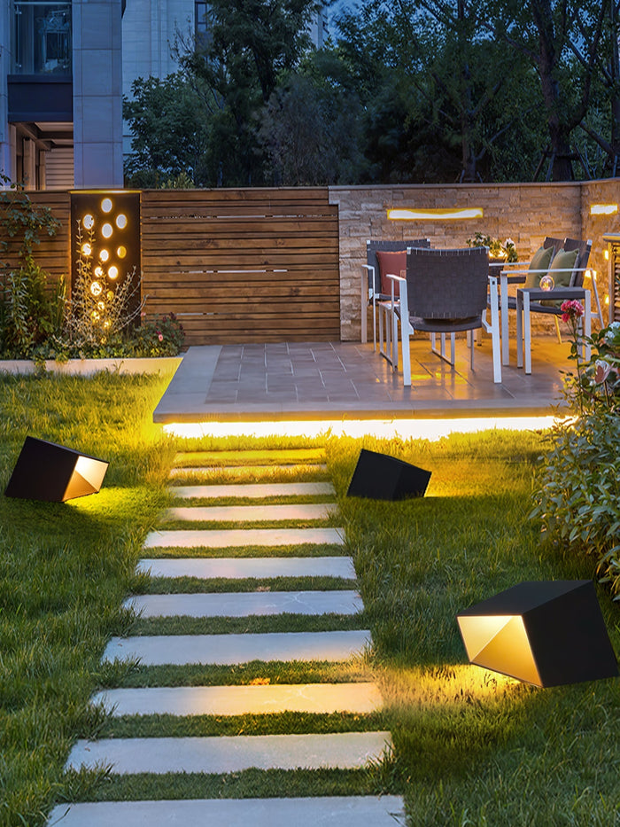 Novae Solar Cube Garden Light For Small Outdoor Spaces by Orntli