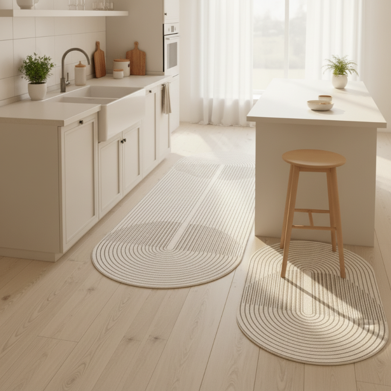 Tikar Dapur Anti-Kepenatan dengan Reka Bentuk Ergonomik & Bahagian Belakang Anti-Selip