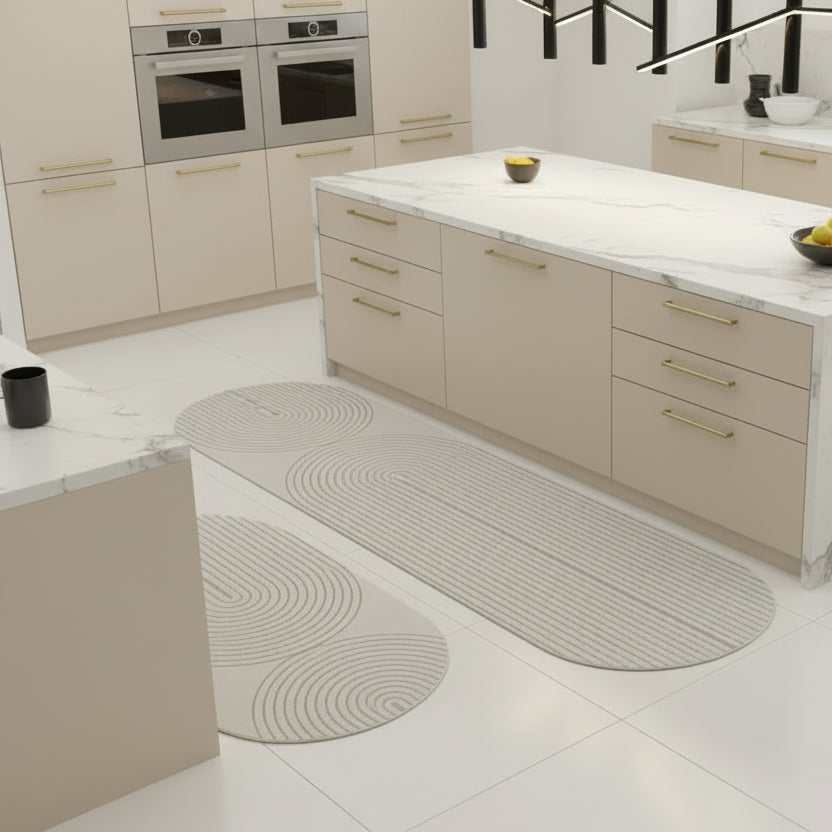 Tikar Dapur Anti-Kepenatan dengan Reka Bentuk Ergonomik & Bahagian Belakang Anti-Selip
