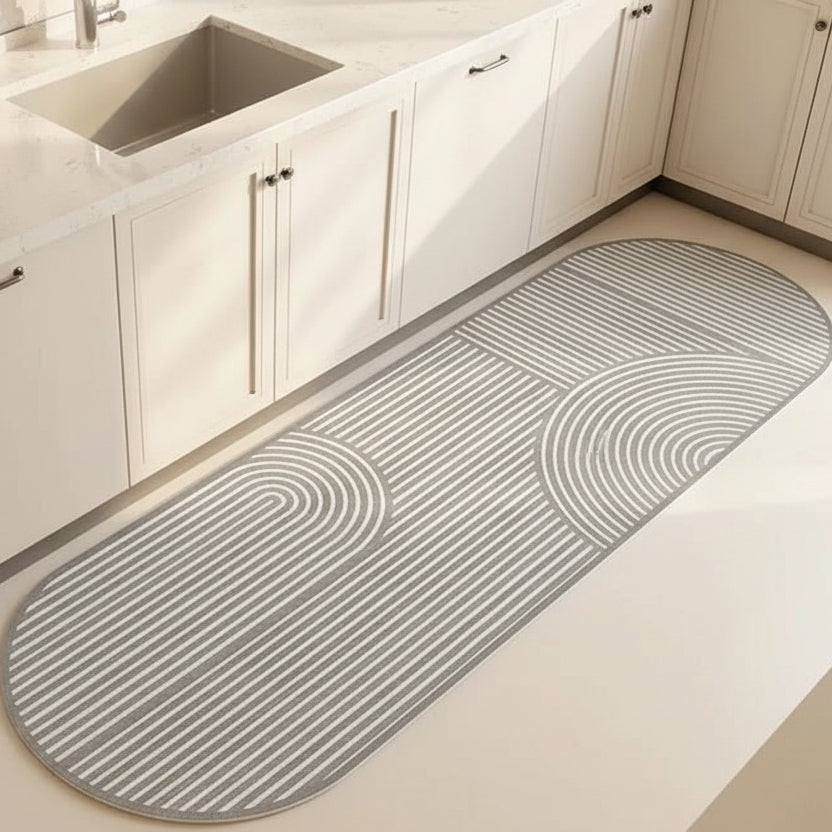 Tikar Dapur Anti-Kepenatan dengan Reka Bentuk Ergonomik & Bahagian Belakang Anti-Selip