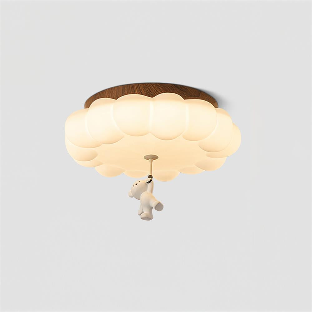 Quen kagebjørne-loftslampe, planmonteret