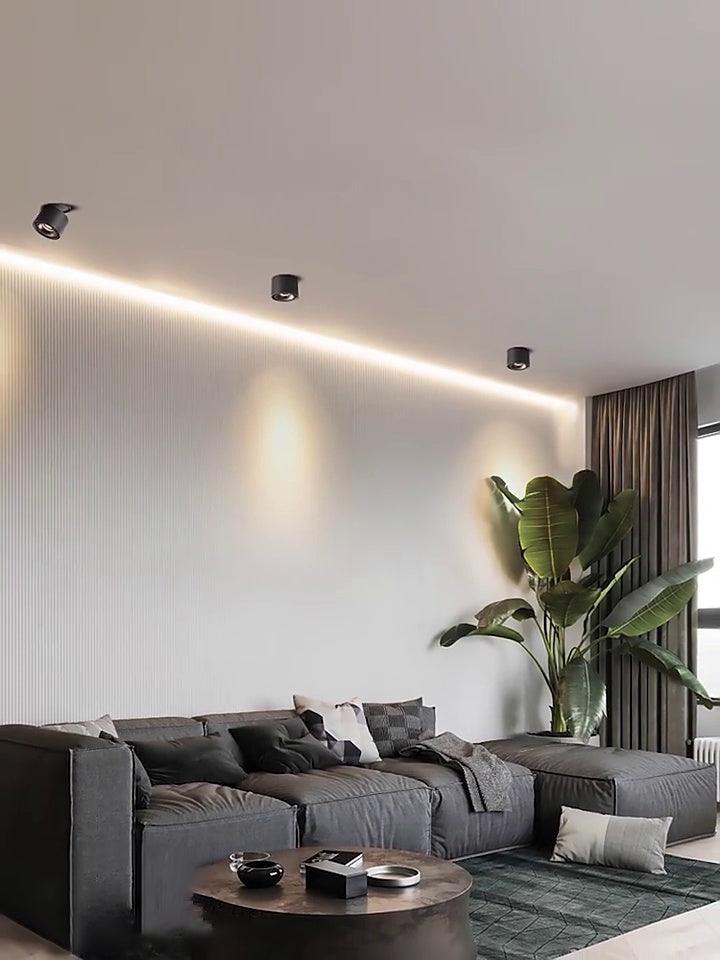 Nowoczesna wpuszczana oprawa sufitowa LED Ember