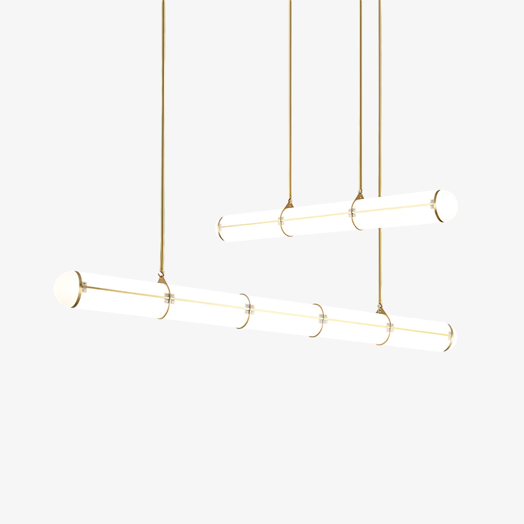 Modulär oändlig pendellampa – cylindrisk segmenterad design