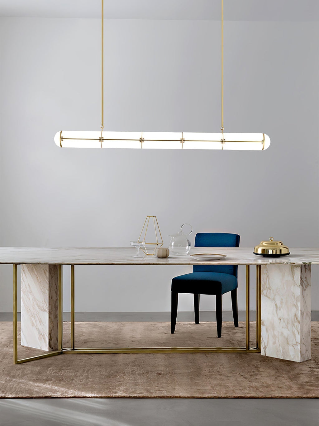 Lampada a sospensione Lustra Endless — sezioni cilindriche, 48W