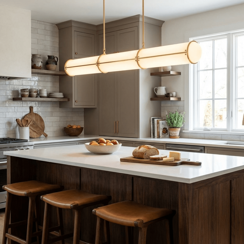 Modulär oändlig pendellampa – cylindrisk segmenterad design