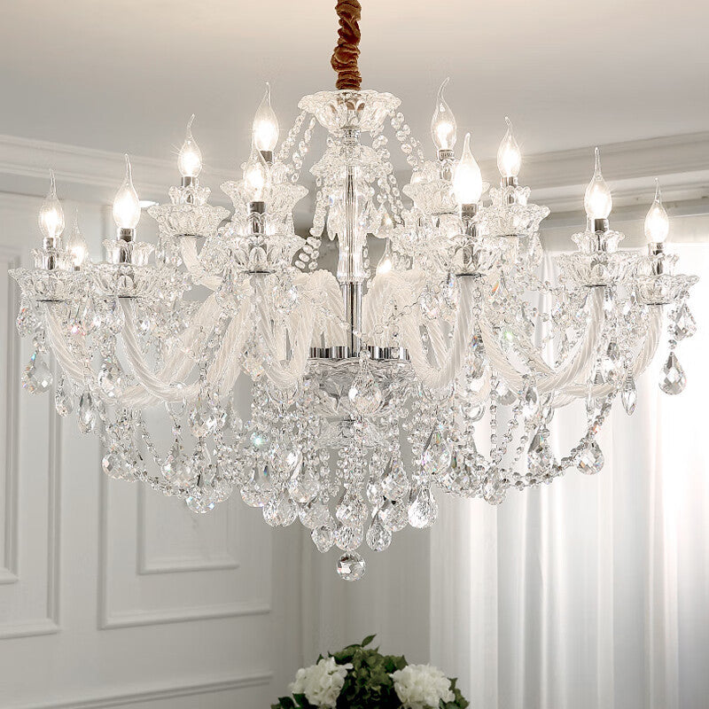 Silva Chandelier French Crystal Living Room Dining Room - Neutralighting