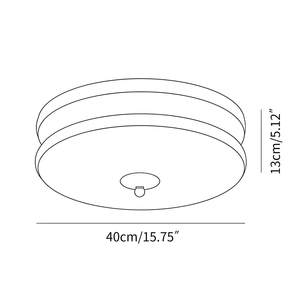 Art Deco gammeldags loftslampe til soveværelse - Orntli