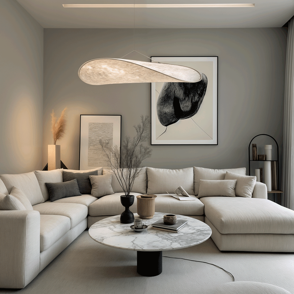 Astra-Blatt-Kronleuchter für moderne Wohnräume elegant