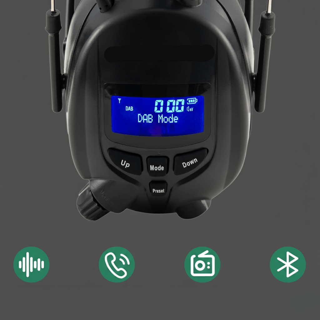 ClearLink Pro Radio DAB Plus FM con Bluetooth y comunicación manos libres para trabajadores