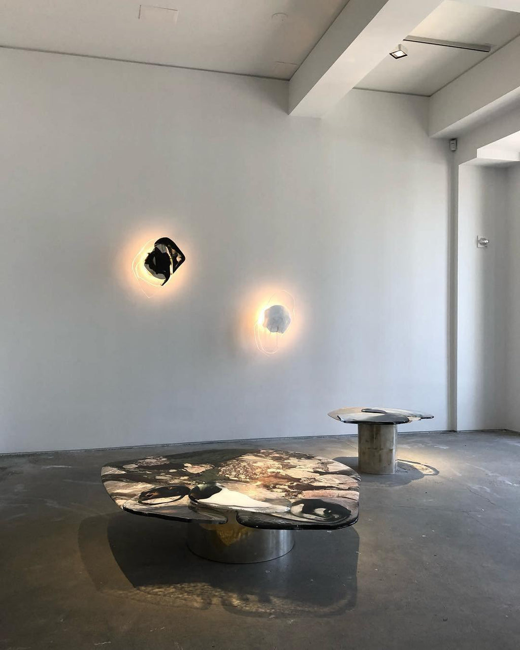 Blind nordische Kunstglas-Wandleuchte – integrierte LED, drei Farbtemperaturen