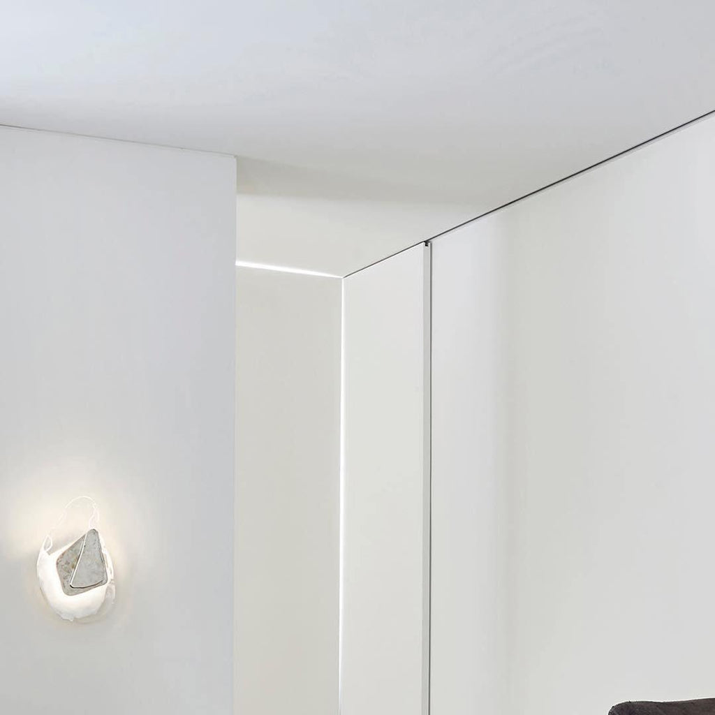 Blind nordische Kunstglas-Wandleuchte – integrierte LED, drei Farbtemperaturen