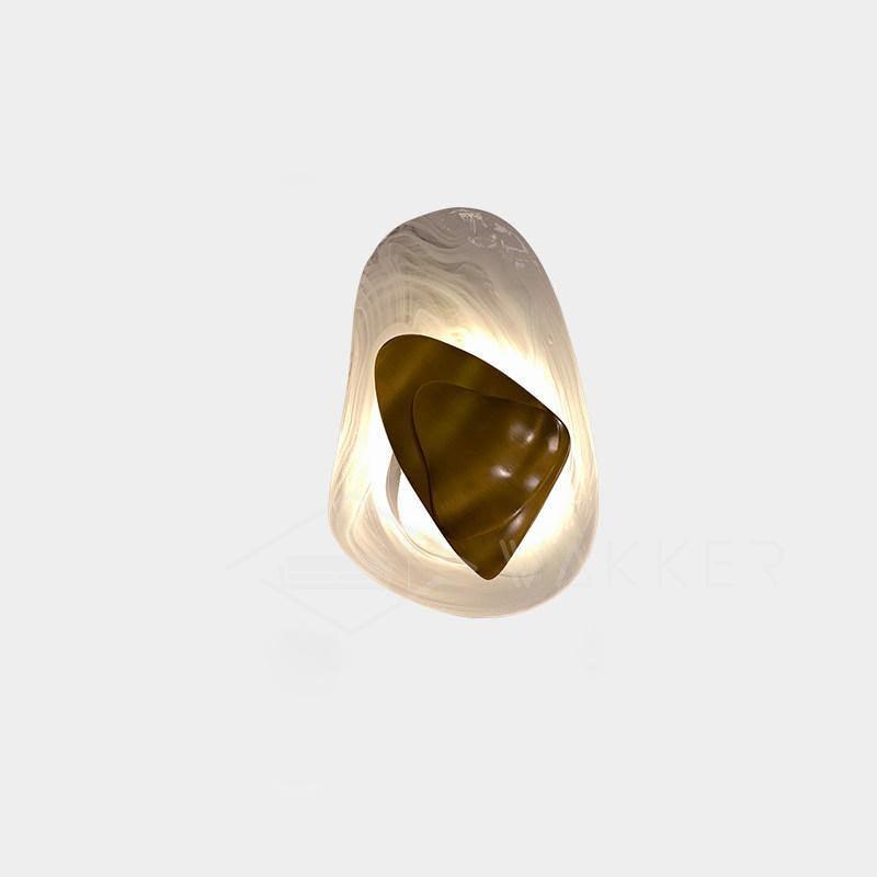 Blind nordische Kunstglas-Wandleuchte – integrierte LED, drei Farbtemperaturen