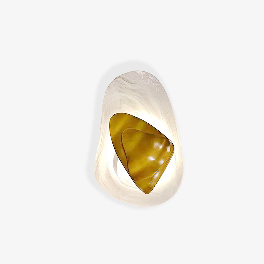 Blind nordische Kunstglas-Wandleuchte – integrierte LED, drei Farbtemperaturen