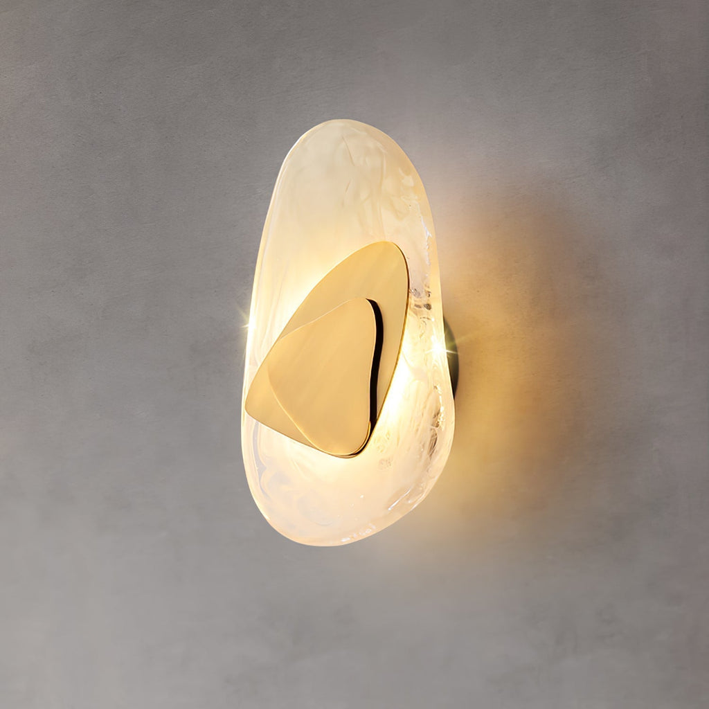 Blind nordische Kunstglas-Wandleuchte – integrierte LED, drei Farbtemperaturen