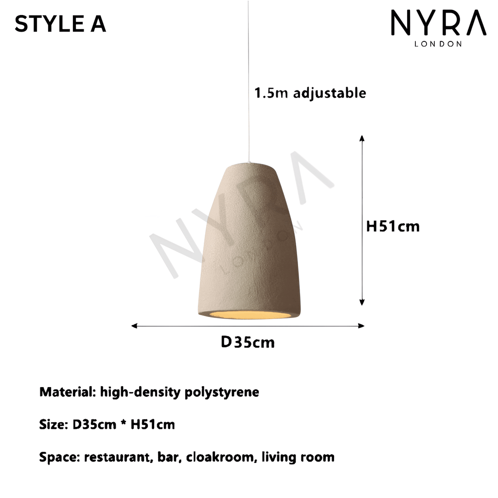 SylvaWabi gyanta medál lámpa modern függesztett mennyezeti lámpa