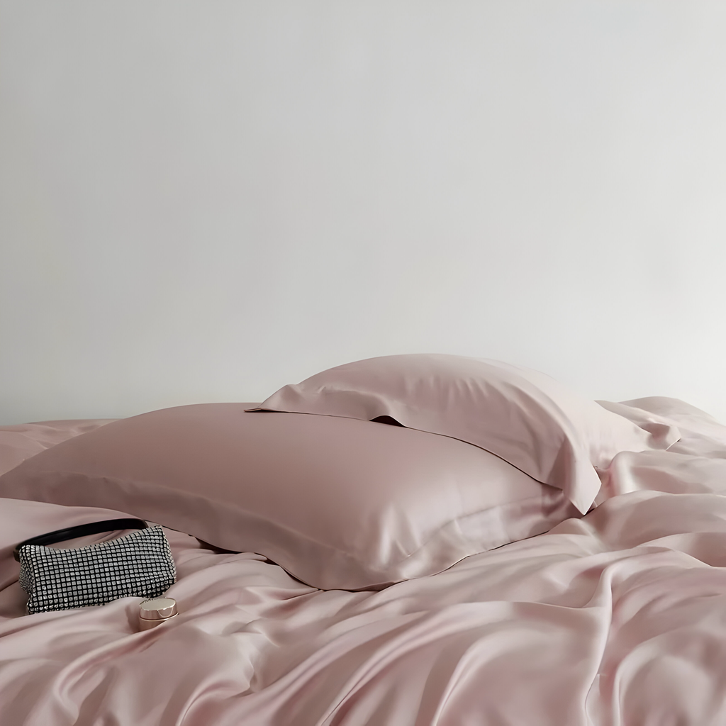 סט סדינים שטוחים ויסטרלי לייאוצ'ל אקליפטוס לשינה משי