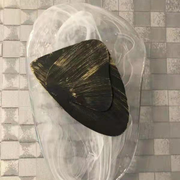 Beatrice Black Glass Wall Lamp — Artistic Swirled Texture, Matte Trim