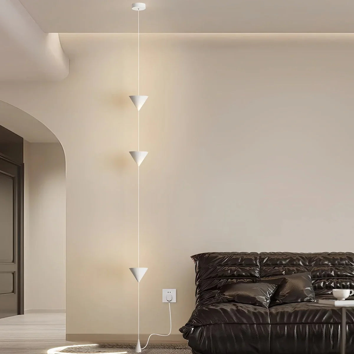 Kúp alakú függesztett kábeles állólámpa - Orntli