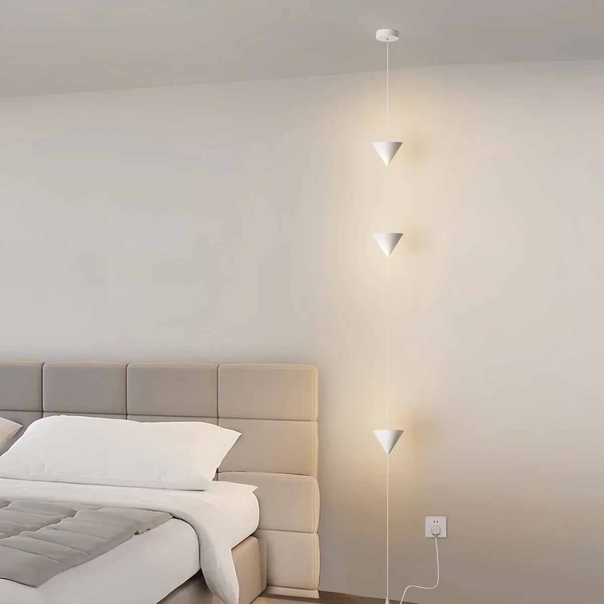 Kúp alakú függesztett kábeles állólámpa - Orntli