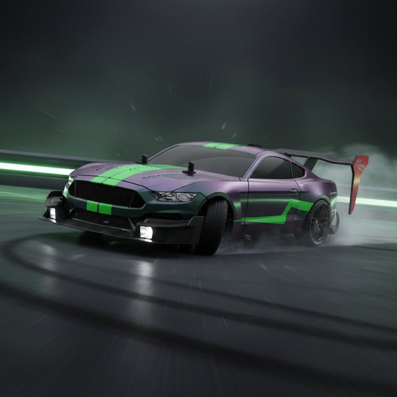 Elektrické RC auto VoltRover Mustang s pohonem 4×4 pro děti a fanoušky závodění, vhodné pro driftování