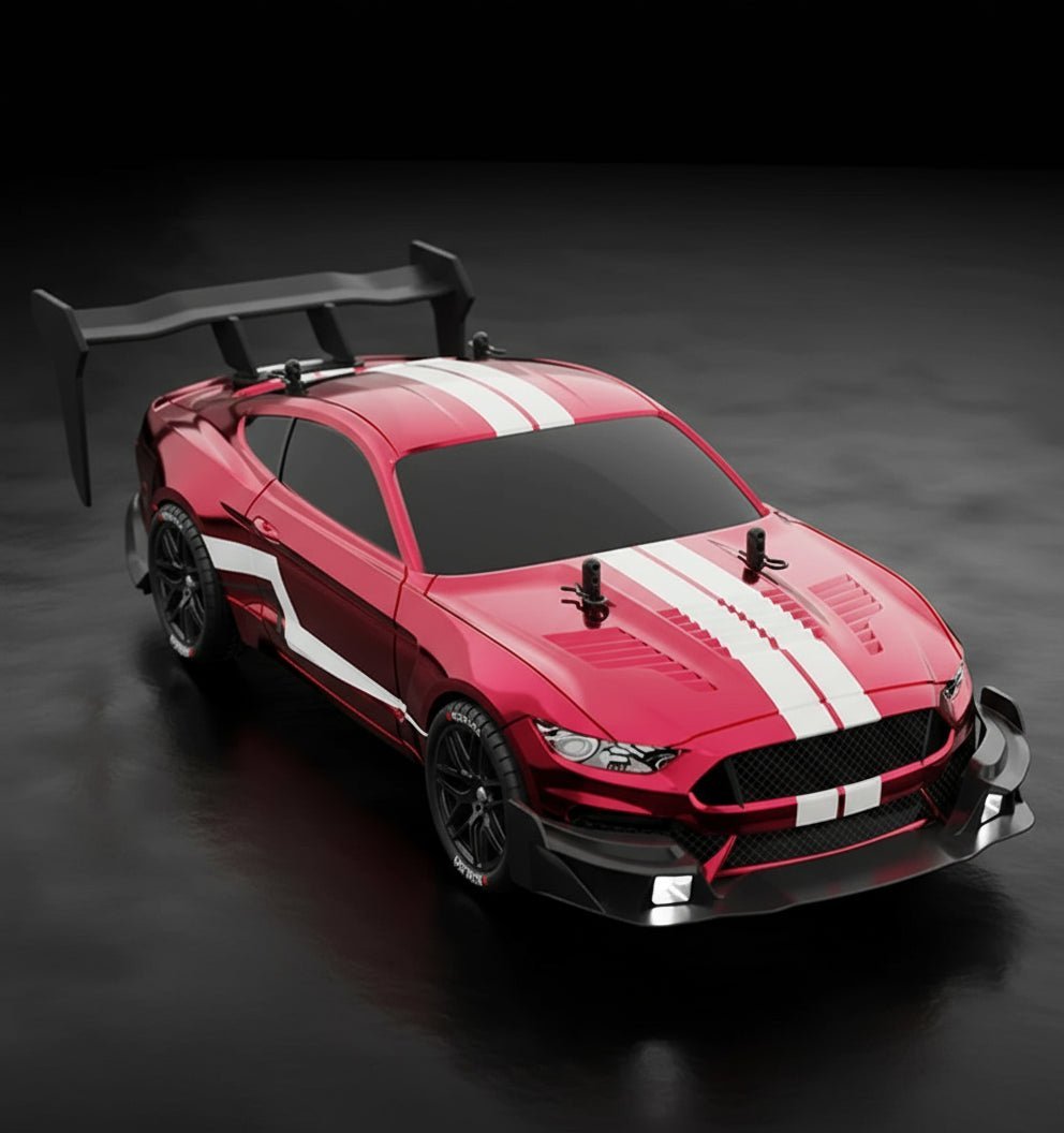 Elektrické RC auto VoltRover Mustang s pohonem 4×4 pro děti a fanoušky závodění, vhodné pro driftování