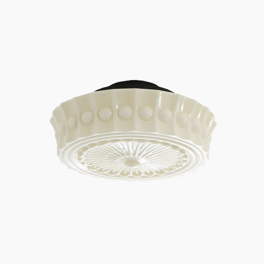 Szklana lampa sufitowa Elena — nowoczesny styl wiejskiego domu
