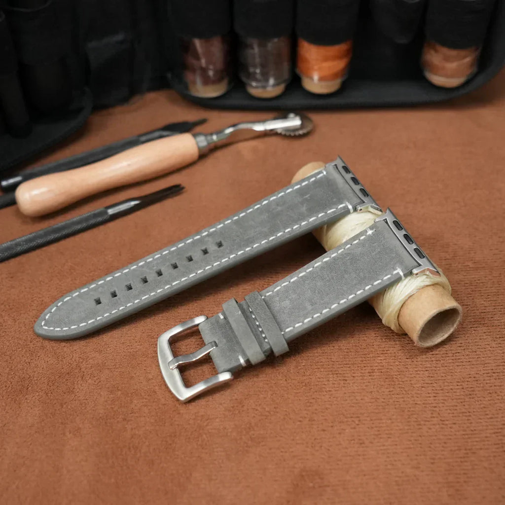 Cinturino in pelle vintage di lusso per Apple Watch