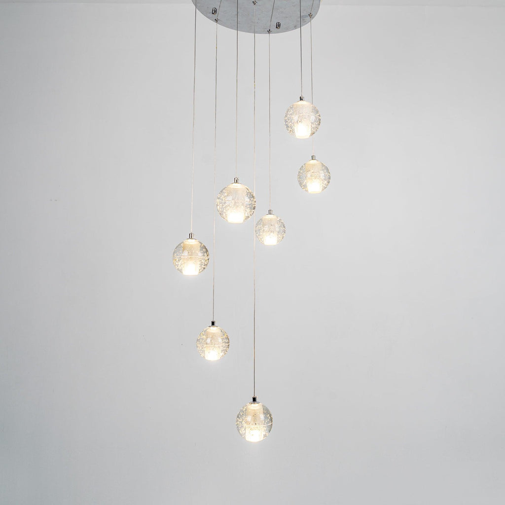 Crystal Bubble Ball Pendant Lamp