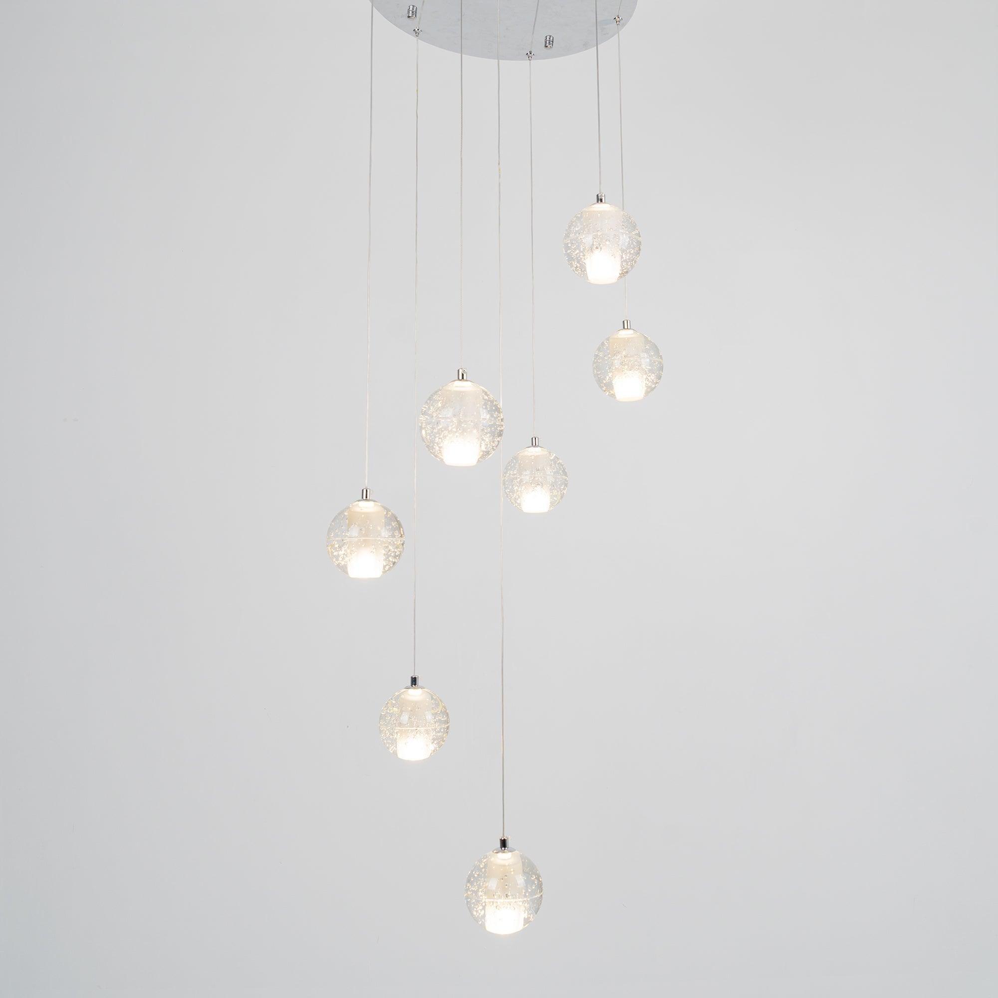 Crystal Bubble Ball Pendant Lamp